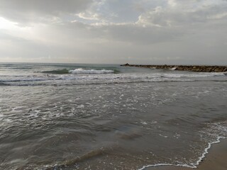 waves on the beach