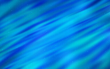 Light BLUE vector background with astronomical stars. Blurred decorative design in simple style with galaxy stars. Best design for your ad, poster, banner.
