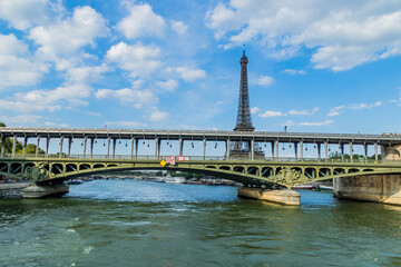Fototapeta premium Various views of the Eiffel tower 