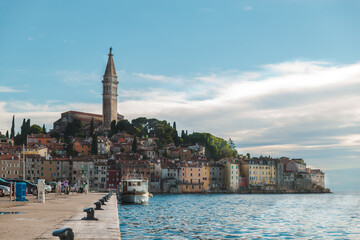 Fototapeta premium Rovinj city in Croatia at day light