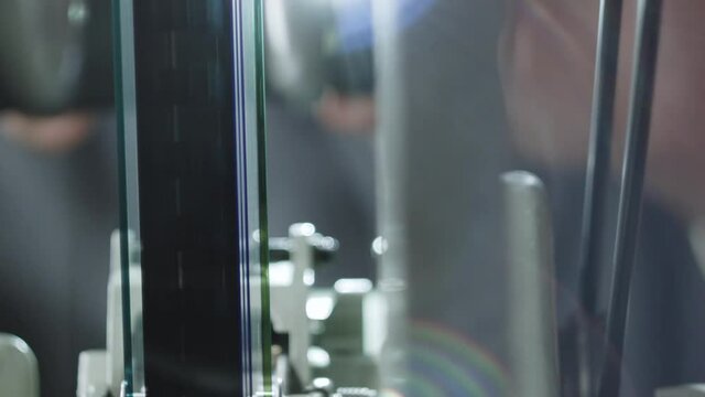 35mm film print in moviola backlight