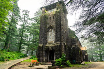 Fototapeta na wymiar St. John in the Wilderness Church, Mcleodganj, Himachal Pradesh, India.