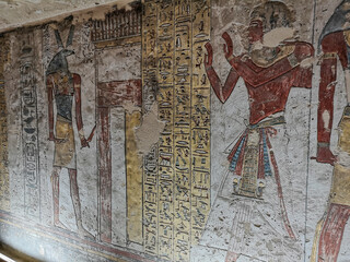 the tomb KV14, the tomb of the Egyptian pharaoh Tausert and her successor Setnakhtu, Valley of the...