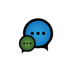 Speech bubble icon vector illustration