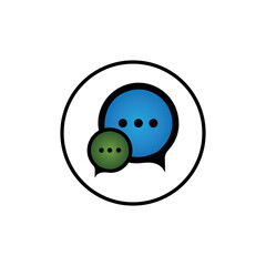 Speech bubble icon vector illustration