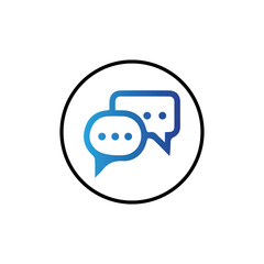 Speech bubble icon vector illustration