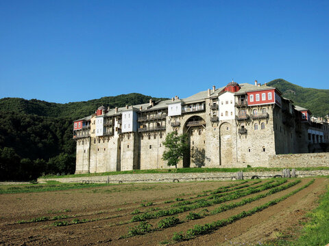 The Iviron Monastery in Mount Athos, Greece
