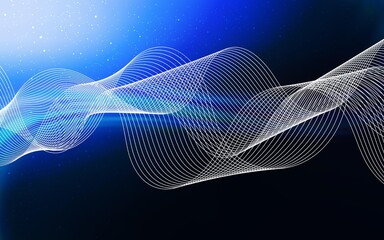 Dark BLUE vector blurred template. Abstract colorful illustration with gradient. New style for your business design.