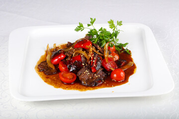 Beef in oyster sauce