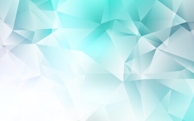 Light BLUE vector abstract mosaic backdrop. Modern abstract illustration with triangles. Best triangular design for your business.