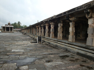 Fototapeta na wymiar 12th Century Chennakeshava Hindu Temple at Belur in India