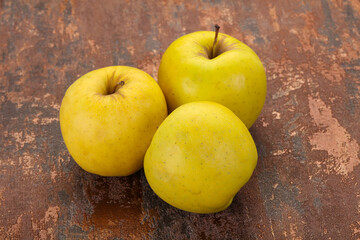 Yellow ripe apples