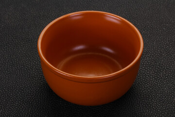 Empty ceramic bowl