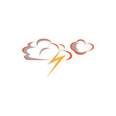 cloud illustration logo color vector design template