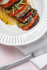 Homemade Ratatouille. Traditional French stew of summer vegetables