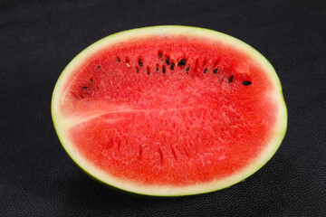 Ripe sweet juicy Half watermelon