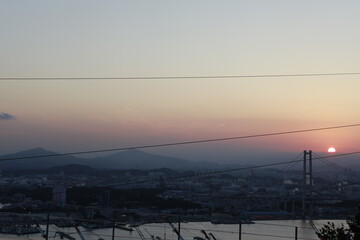 울산 일몰 표현입니다.