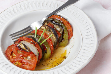 Homemade Ratatouille. Traditional French stew of summer vegetables