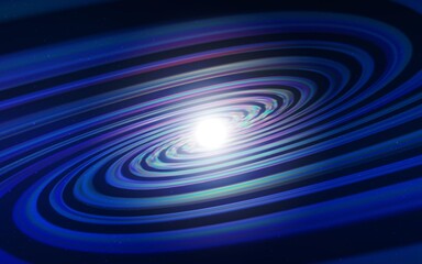 Dark BLUE vector texture with milky way stars. Glitter abstract illustration with colorful cosmic stars. Pattern for astrology websites.