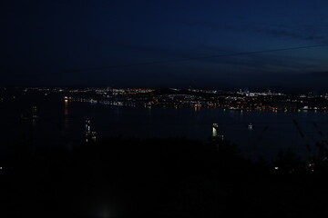 울산의 야경 표현입니다.