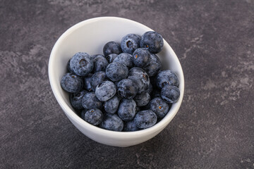 Sweet fresh juicy blueberries heap