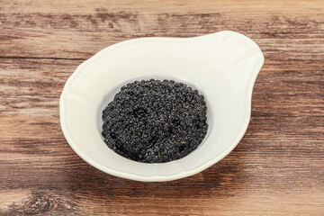 Luxury strugeon fish black caviar