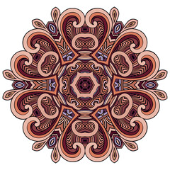 Vector decorative ornamental flower illustration