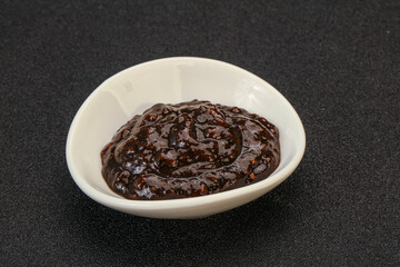 Black Pepper sauce in the bowl