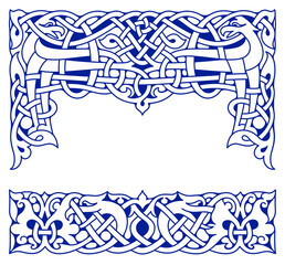 Ethnic ornamental vintage frame.