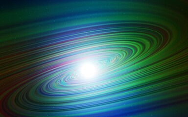 Dark Blue, Green vector pattern with night sky stars. Blurred decorative design in simple style with galaxy stars. Smart design for your business advert.