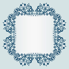 Vector ornamental nature vintage frame