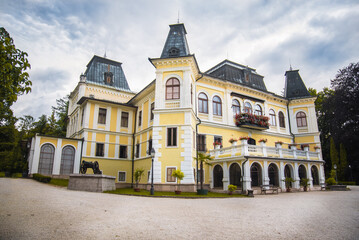 Fototapeta premium Beautiful historic castle in central Europe. Castle in the Slovakia - Betliar.