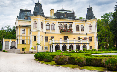 Fototapeta na wymiar Beautiful historic castle in central Europe. Castle in the Slovakia - Betliar.