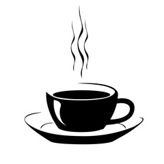 object 20. cup with a hot drink on a saucer. symbol of rest