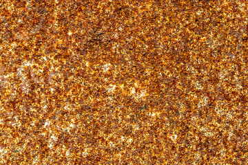 Close up on a rusty iron plate texture - macro photography