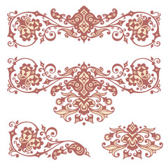 Vector ornamental vintage design elements