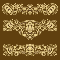 Vector ornamental vintage design elements