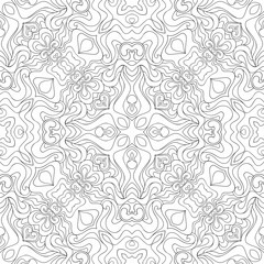 Vector patch pattern. Mosaic line art background