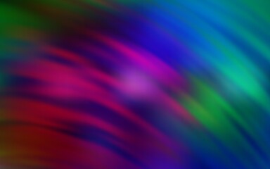 Dark Multicolor vector pattern with wry lines. A shining illustration, which consists of curved lines. New composition for your brand book.