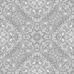 Vector abstract ethnic hand drawn seamless pattern
