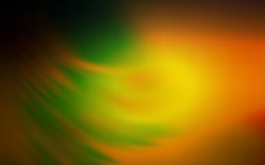 Dark Orange vector blurred bright texture. Glitter abstract illustration with gradient design. Completely new design for your business.