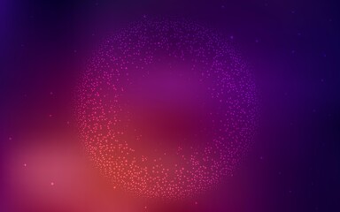 Dark Pink, Yellow vector layout with cosmic stars. Shining colored illustration with bright astronomical stars. Pattern for astronomy websites.