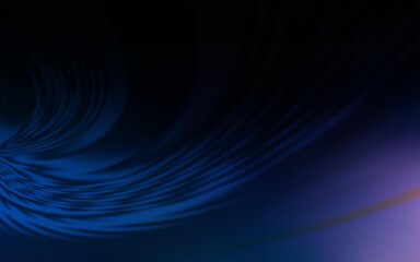 Dark BLUE vector template with wry lines. Colorful geometric sample with gradient lines.  A completely new template for your design.