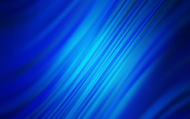 Dark BLUE vector texture with milky way stars. Blurred decorative design in simple style with galaxy stars. Best design for your ad, poster, banner.