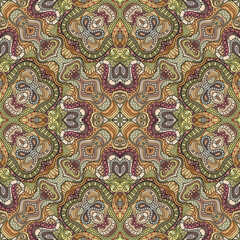 Vector ethnic hand drawn seamless pattern