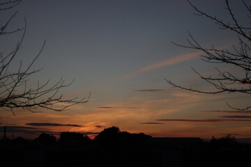 cielo anaranjado