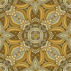 Vector abstract ethnic hand drawn seamless pattern