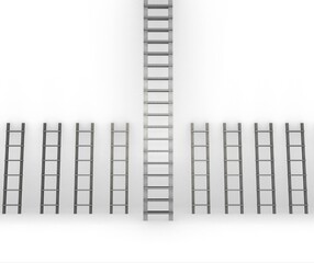Different ladders in career progression concept