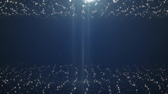 4k render animation of blurred light dots particles shimerring.