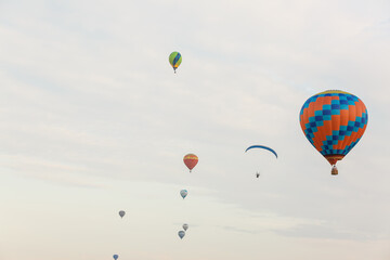 Colorful Hot Air Balloons in Flight